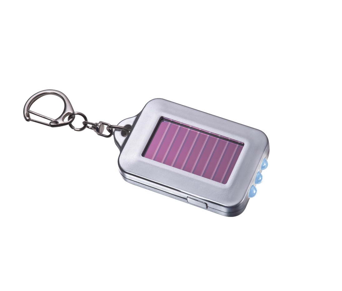 Solar Torch Key Ring: 3 LED - Eco-friendly